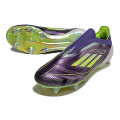 Chuteira Campo Molhado SG Adidas F50 Elite Sem Cadarço Pack Messi Fast Reborn