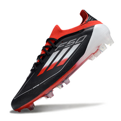 Chuteira Campo FG Adidas F50 Primeknit Elite Preta, Branca e Vermelha