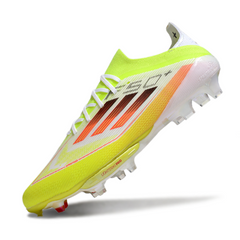 Chuteira Campo FG Adidas F50+ Elite Verde, Branca e Laranja