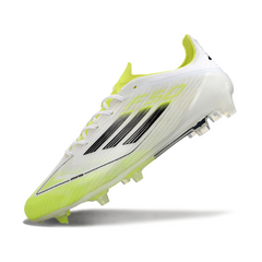 Chuteira Campo FG Adidas F50 Elite Branca, Verde e Preta