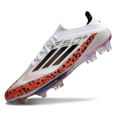 Chuteira Campo FG Adidas F50+ Elite Branca e Laranja