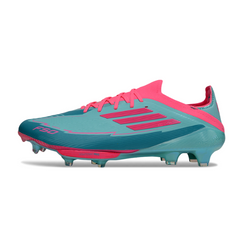 Chuteira Campo FG Adidas F50+ Elite Azul-Clara e Rosa
