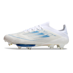 Chuteira Campo FG Adidas F50+ Elite Branca e Azul