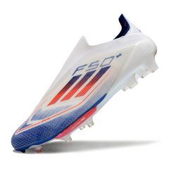 Chuteira Campo FG Adidas F50+ Elite Sem Cadarço Preta e Amarela