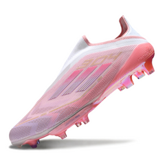 Chuteira Campo FG Adidas F50+ Elite Sem Cadarço Preta e Amarela