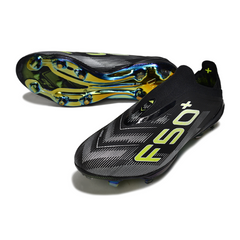 Chuteira Campo FG Adidas F50+ Elite Sem Cadarço Preta