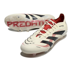 Chuteira Campo FG Adidas Predator 25 Elite Pack Goal Hunter Preta e Vermelha