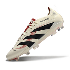 Chuteira Campo FG Adidas Predator 25 Elite Pack Goal Hunter Preta e Vermelha