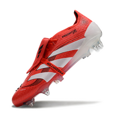 Chuteira Campo Molhado SG Adidas Predator 25 Elite Pack Pure Victory Preta e Branca