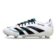 Chuteira Campo FG Adidas Predator 25 Elite Branca e Azul