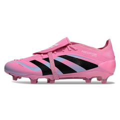 Chuteira Campo FG Adidas Predator 25 Elite Com Língua Rosa
