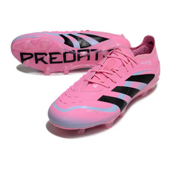 Chuteira Campo FG Adidas Predator 25 Elite Rosa-Clara