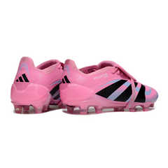 Chuteira Campo FG Adidas Predator 25 Elite Com Língua Rosa