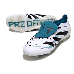 Chuteira Campo FG Adidas Predator 25 Elite Com Língua Branca e Azul
