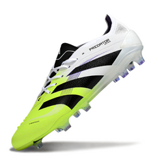 Chuteira Campo FG Adidas Predator 25 Elite Branca e Verde