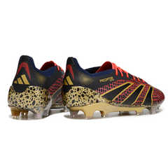 Chuteira Campo FG Adidas Predator 25 Elite Preta, Vermelha e Amarela