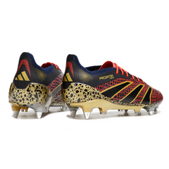 Chuteira Campo Molhado SG Adidas Predator 25 Elite Preta, Vermelha e Amarela