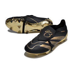 Chuteira Campo FG Adidas Predator 30 Elite Com Língua Preta e Dourada Bellingham Pack