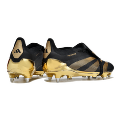 Chuteira Campo Molhado SG Adidas Predator 30 Elite DF Preta e Dourada