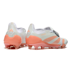 Chuteira Campo FG Adidas Predator 30 Elite Com Língua Branca e Laranja