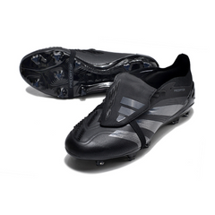 Chuteira Campo Adidas Predator 30 Elite Com Lingua FG Base Preta Pack - VENI Futebol