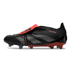 Chuteira Campo FG Adidas Predator 30 Elite Com Língua Preta e Vermelha