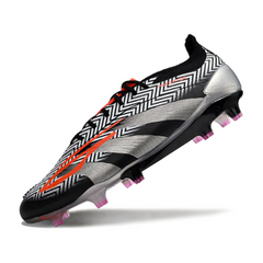 Chuteira Campo FG Adidas Predator 30 Elite Preta, Cinza e Vermelha
