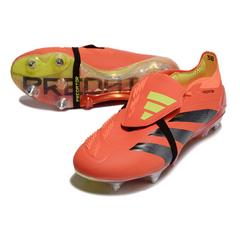 Chuteira Campo Molhado SG Adidas Predator 30 Elite Pack Predstrike Preta e Vermelha