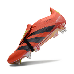 Chuteira Campo Molhado SG Adidas Predator 30 Elite Pack Predstrike Preta e Vermelha