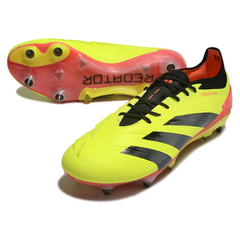Chuteira Campo Molhado SG Adidas Predator 30 Elite Pack Energy Citrus