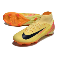 Chuteira Campo FG Nike Air Zoom Mercurial Superfly 10 Academy Pack Mbappe Preta e Vermelha