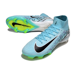 Chuteira Campo FG Nike Air Zoom Mercurial Superfly 10 Elite Azul-Clara
