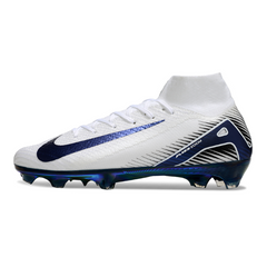 Chuteira Campo FG Nike Air Zoom Mercurial Superfly 10 Elite Branca e Verde