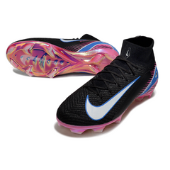 Chuteira Campo FG Nike Air Zoom Mercurial Superfly 10 Elite Preta e Rosa