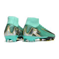 Chuteira Campo FG Nike Air Zoom Mercurial Superfly 10 Elite Verde-Clara