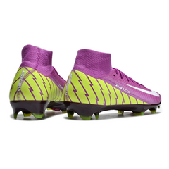 Chuteira Campo FG Nike Air Zoom Mercurial Superfly 10 Elite Roxa e Verde