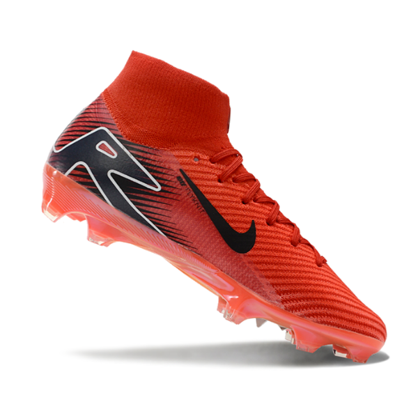 Chuteira Campo Nike Air Zoom Mercurial Superfly 10 Elite FG Vermelha e Preta - VENI Futebol