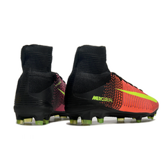 Chuteira Campo FG Nike Mercurial Superfly 5 Elite Laranja, Rosa e Preta
