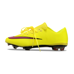 Chuteira Campo FG Nike Air Zoom Mercurial Vapor 10 Elite Amarela e Rosa