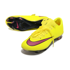 Chuteira Campo FG Nike Air Zoom Mercurial Vapor 10 Elite Amarela e Rosa