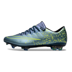 Chuteira Campo FG Nike Air Zoom Mercurial Vapor 10 Elite Prateada e Verde
