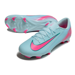 Chuteira Campo FG Nike Zoom Mercurial Vapor 16 Academy Azul-Clara e Rosa
