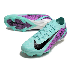 Chuteira Campo FG Nike Air Zoom Mercurial Vapor 16 Elite Azul-Clara e Roxa