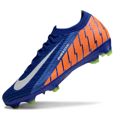Chuteira Campo FG Nike Air Zoom Mercurial Vapor 16 Elite Azul e Laranja