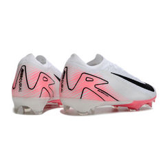 Chuteira Campo FG Nike Air Zoom Mercurial Vapor 16 Elite Branca e Rosa-Clara