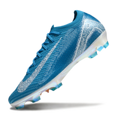 Chuteira Campo FG Nike Air Zoom Mercurial Vapor 16 Elite Azul e Branca