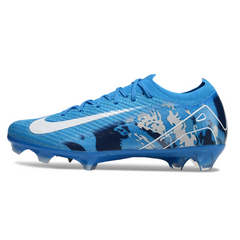 Chuteira Campo FG Nike Air Zoom Mercurial Vapor 16 Elite Azul e Branca