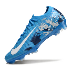 Chuteira Campo FG Nike Air Zoom Mercurial Vapor 16 Elite Azul e Branca