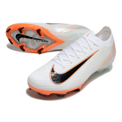 Chuteira Campo FG Nike Air Zoom Mercurial Vapor 16 Elite Branca e Laranja
