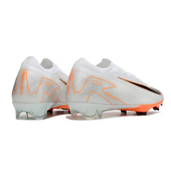 Chuteira Campo FG Nike Air Zoom Mercurial Vapor 16 Elite Branca e Laranja